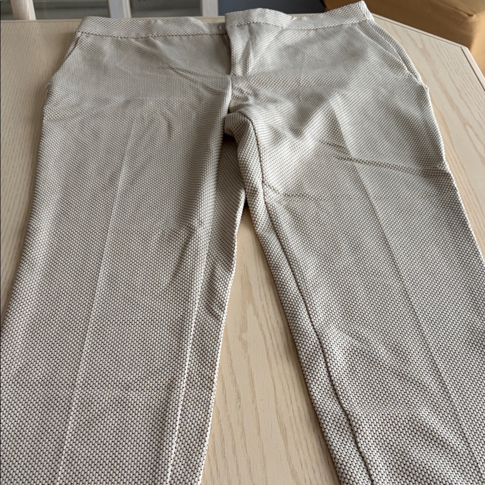 Women’s Slim Dress Pants in Beige Pattern